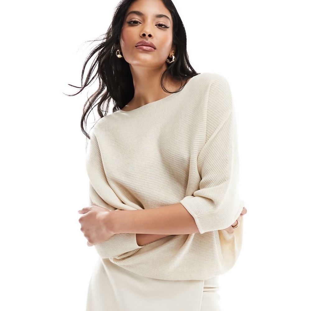 Elegant Cream Women's Sweater Dress XL NWT